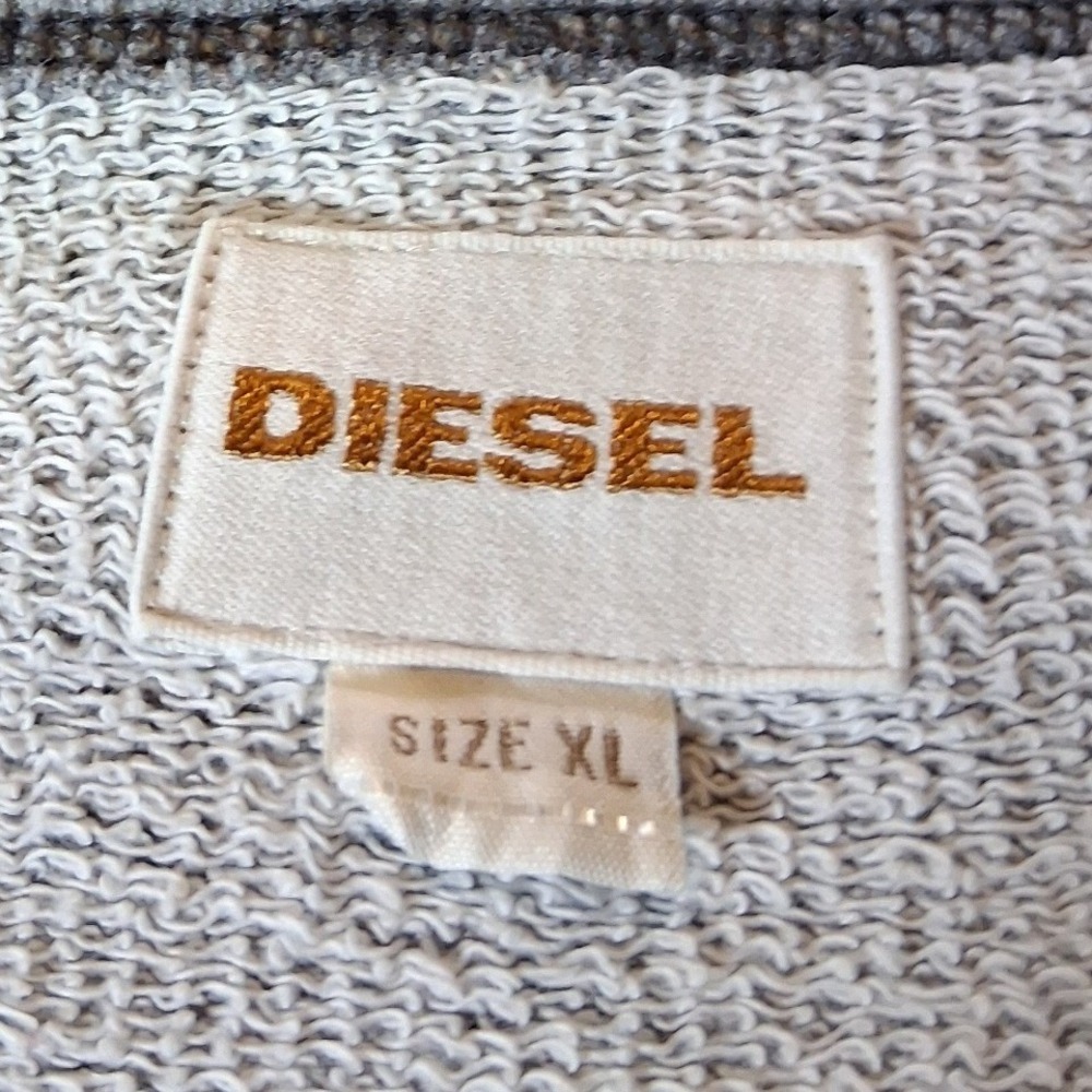 Diesel Mens Only The Brave Mohawk Graphic Sweatshirt Gray XL Pullover Raglan - Picture 4 of 6